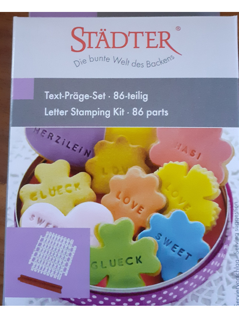 Kit d'alphabet pour impression sur biscuits