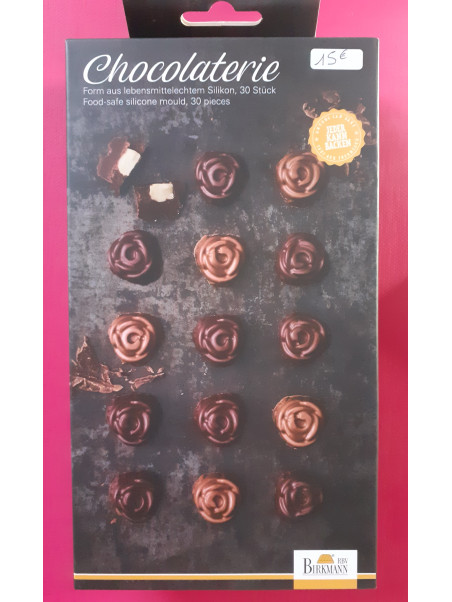 Moule pour chocolat motif rose