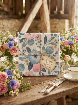 Serviettes en papier florales