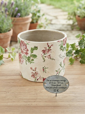 Cache pot romantique