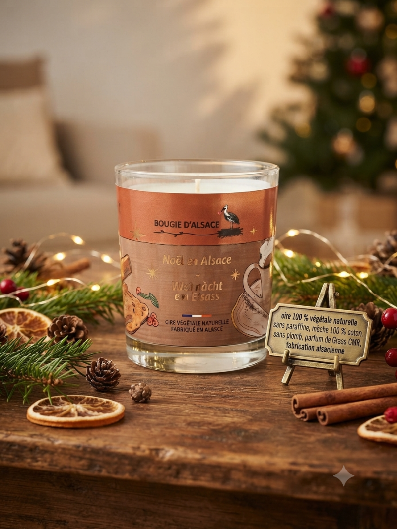 Bougie d'Alsace Noel